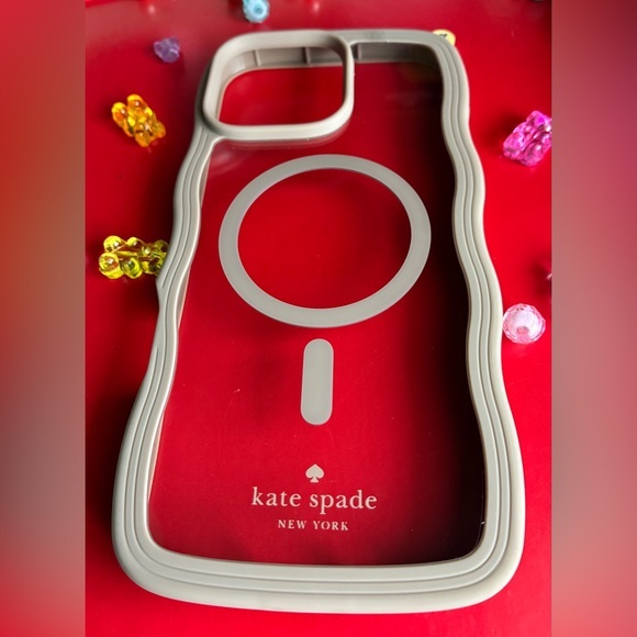 kate spade Other - Kate Spade Clear and Beige Phone Case IPhone Pro Max 16.